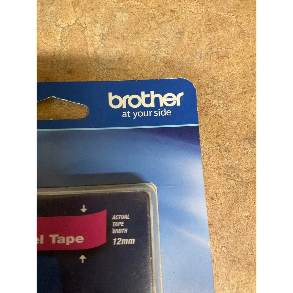 Brother P-Touch TZe-MQP35 Label Tape White on Berry Pink 1/2